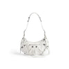 Balenciaga Le Cagole Small Shoulder Bag – White Lambskin