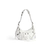 Balenciaga Le Cagole Small Shoulder Bag – White Lambskin