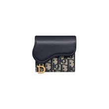 Dior Saddle Lotus Wallet – Blue Dior Oblique