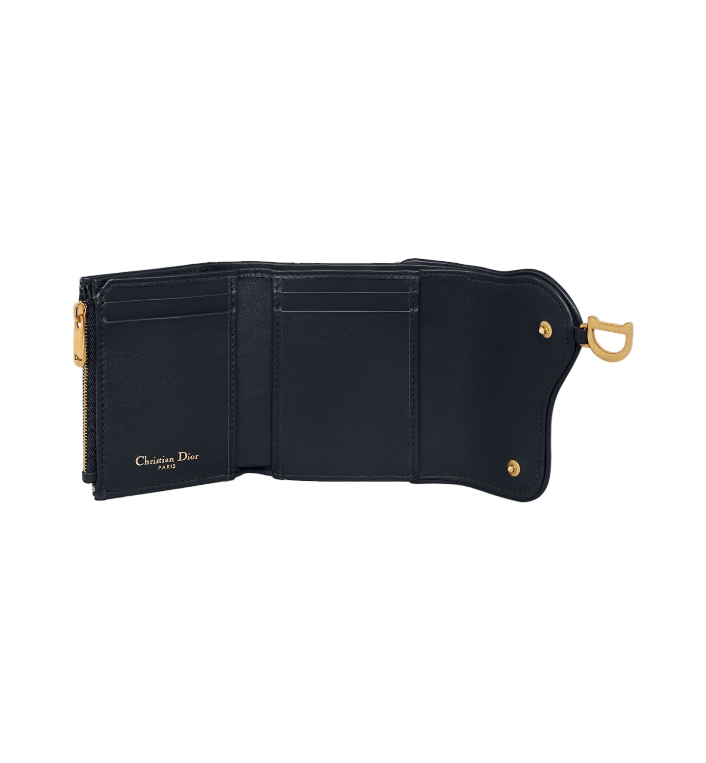 Dior Saddle Lotus Wallet – Blue Dior Oblique