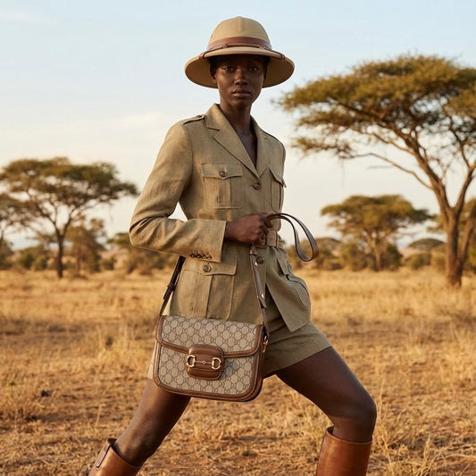 Gucci Horsebit 1955 Medium Shoulder Bag – GG Supreme Brown