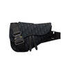 Saddle Bag - Black Dior Oblique Jacquard