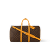 Keepall Bandoulière 50 - Monogram Macassar Canvas Safran Yellow