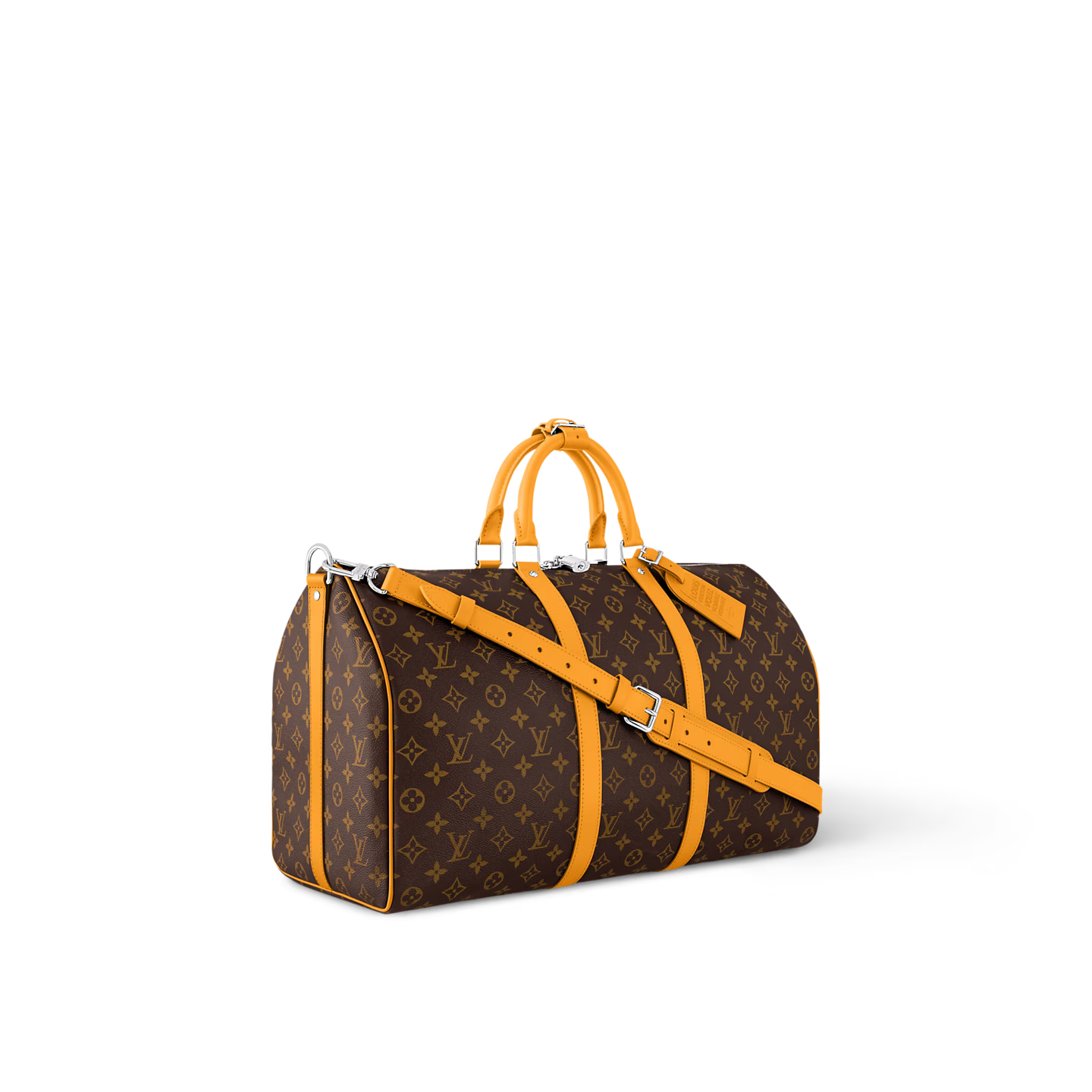 Keepall Bandoulière 50 - Monogram Macassar Canvas Safran Yellow