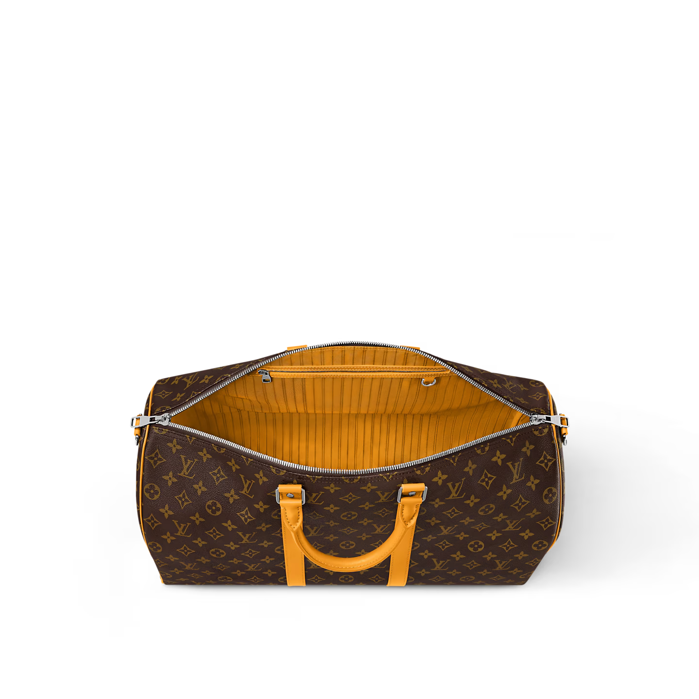 Keepall Bandoulière 50 - Monogram Macassar Canvas Safran Yellow