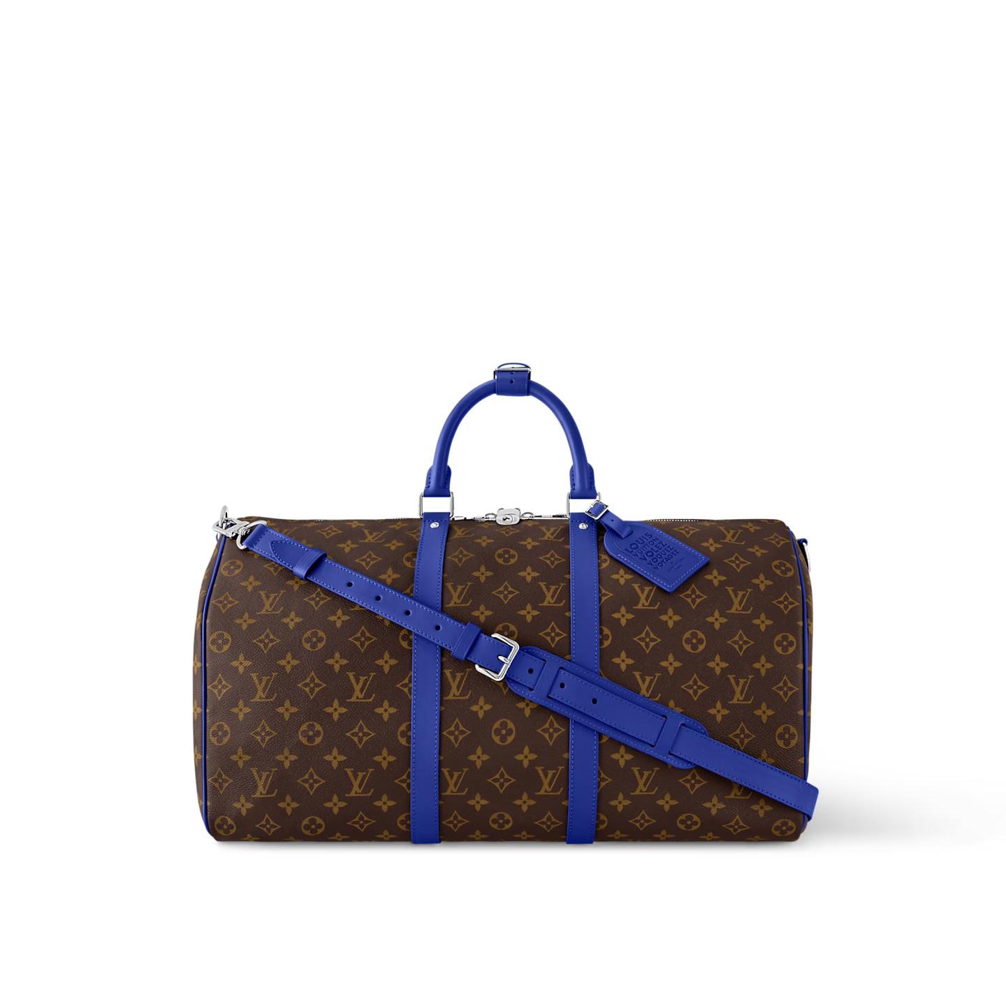 Keepall Bandoulière 50 - Monogram Macassar Canvas Indigo Blue
