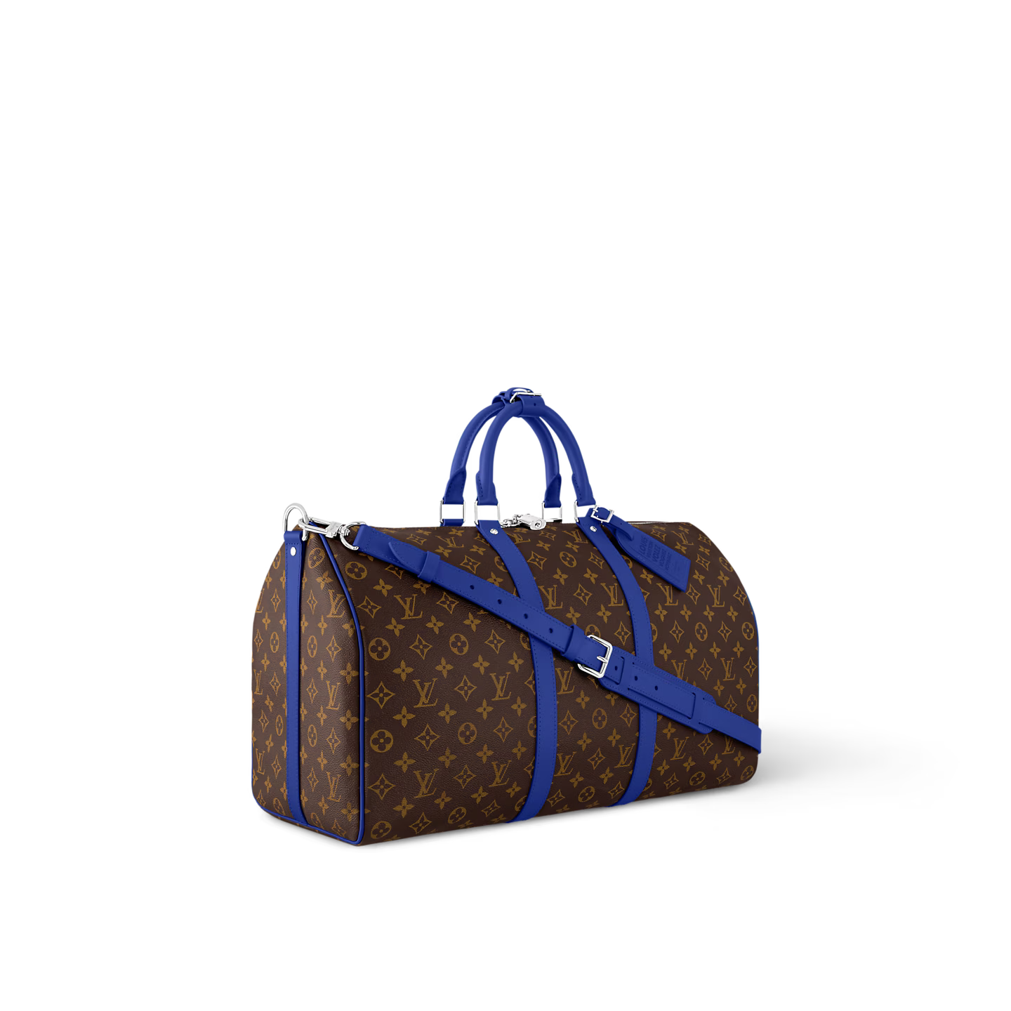 Keepall Bandoulière 50 - Monogram Macassar Canvas Indigo Blue
