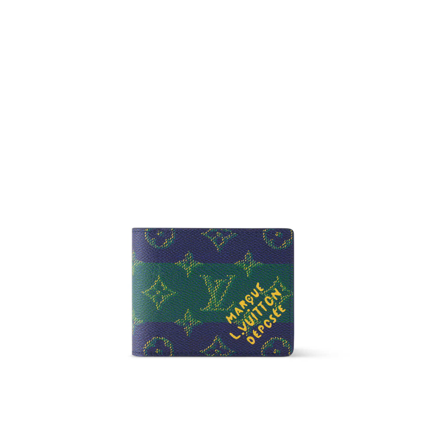 Louis Vuitton M25795 Slender Wallet – Men's – Monogram Heritage Blue Stripes