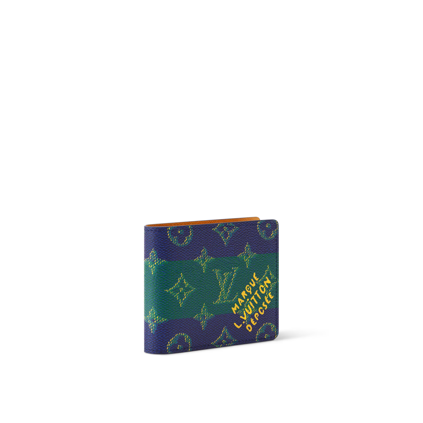 Louis Vuitton M25795 Slender Wallet – Men's – Monogram Heritage Blue Stripes