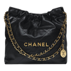 Chanel 22 Handbag – Medium – Black Shiny Calfskin