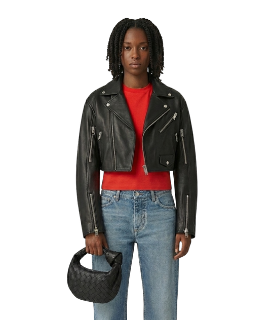 Bottega Veneta Mini Jodie – Black Intrecciato Leather