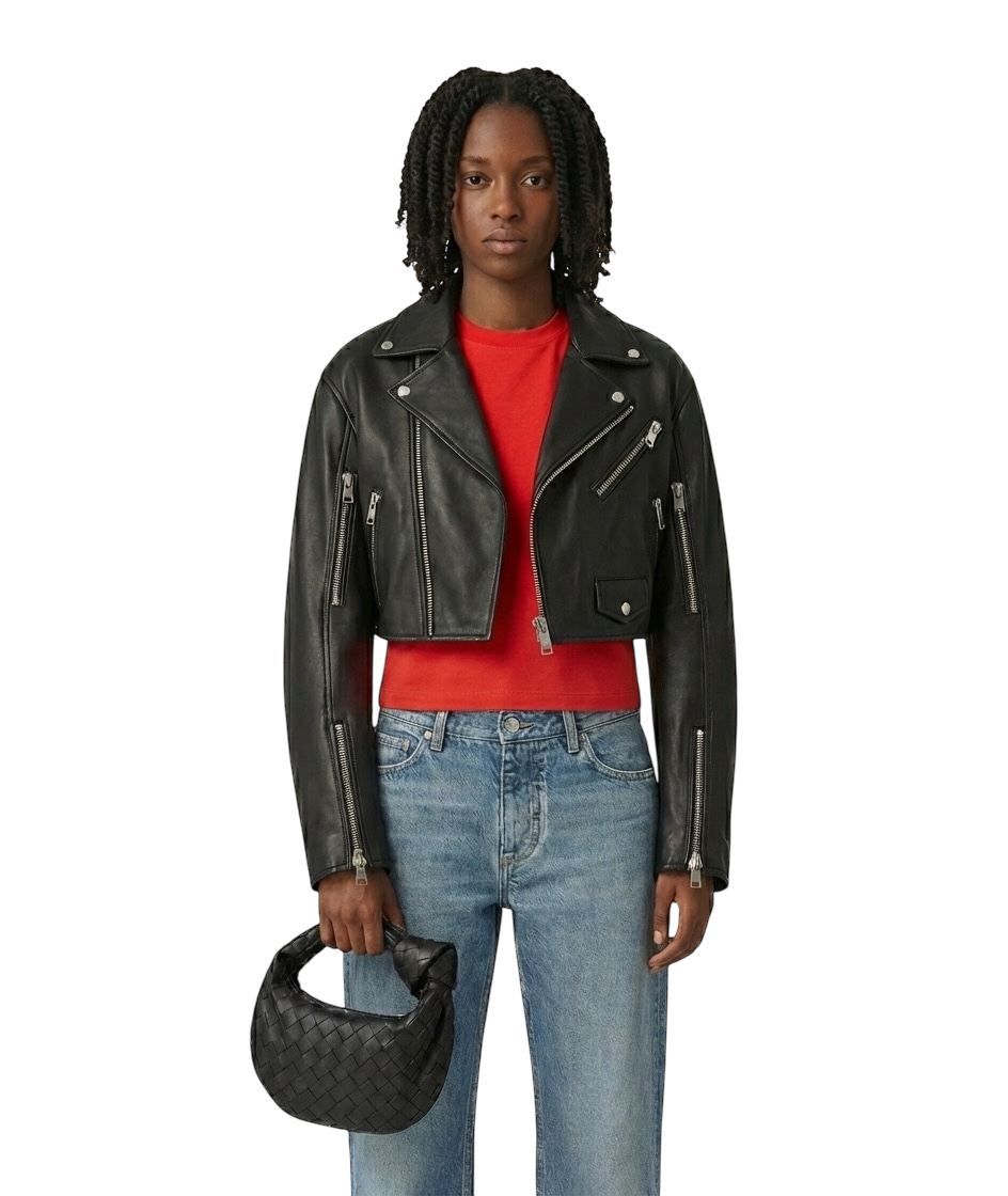 Bottega Veneta Mini Jodie – Black Intrecciato Leather