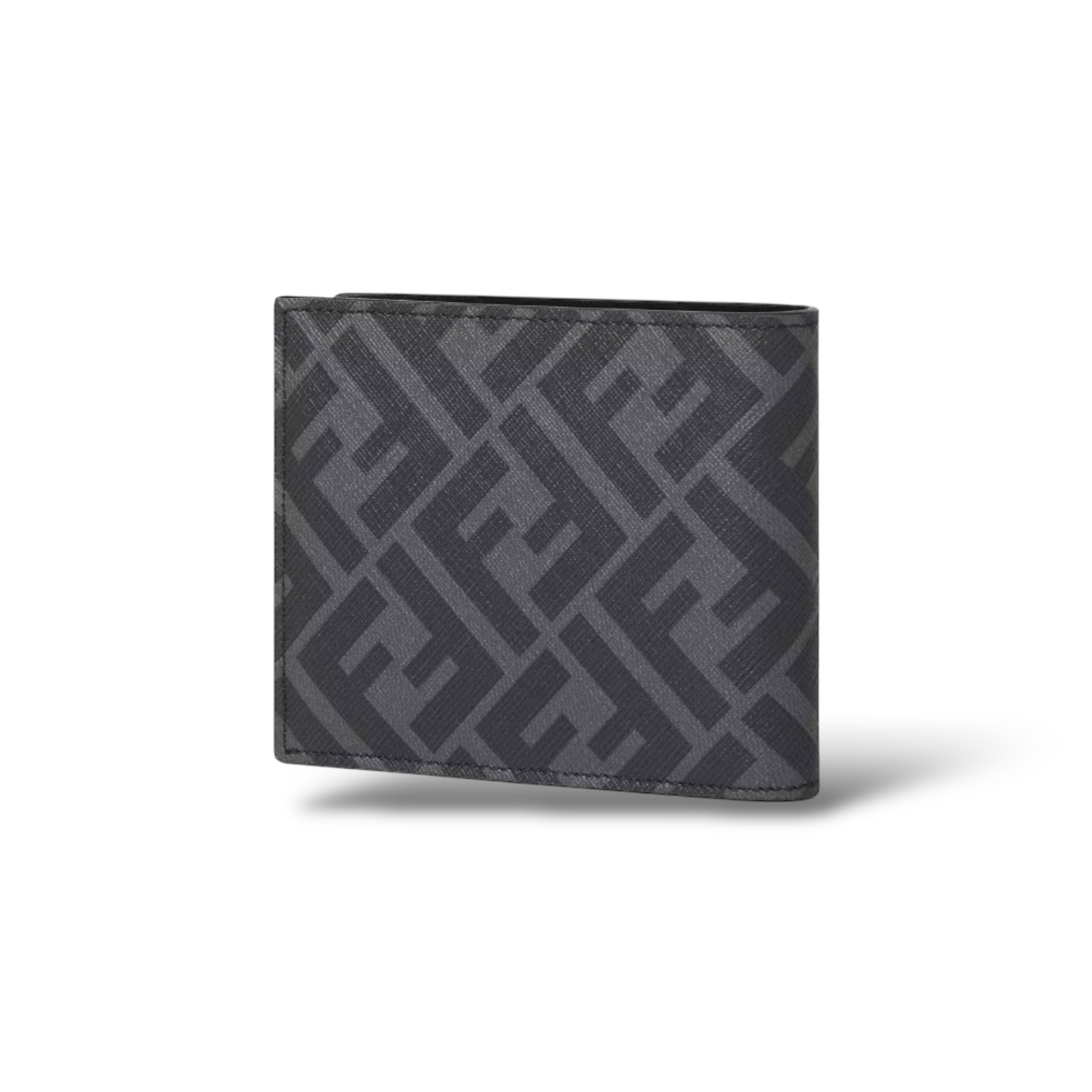 Fendi Diagonal Bi-Fold Wallet – Gray FF Fabric