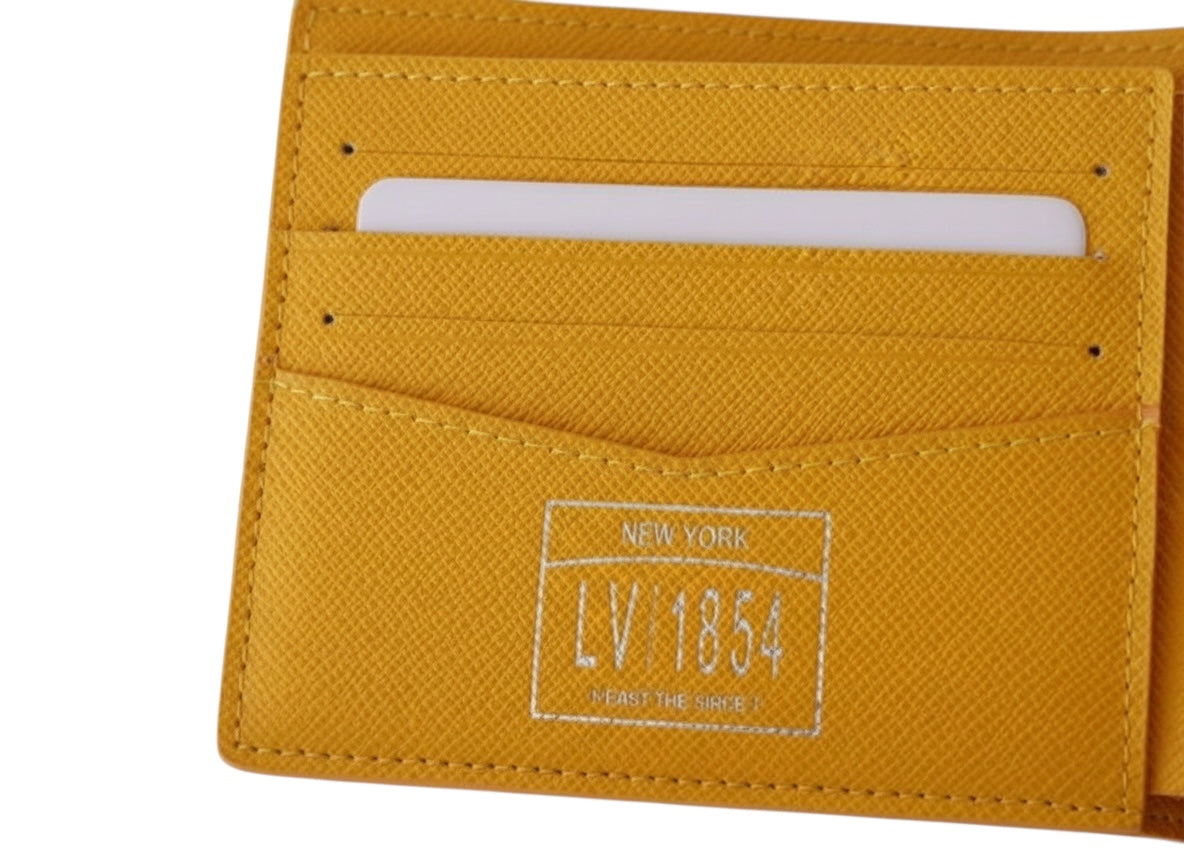 Monogram Slim Wallet – Orange Canvas (M12866)