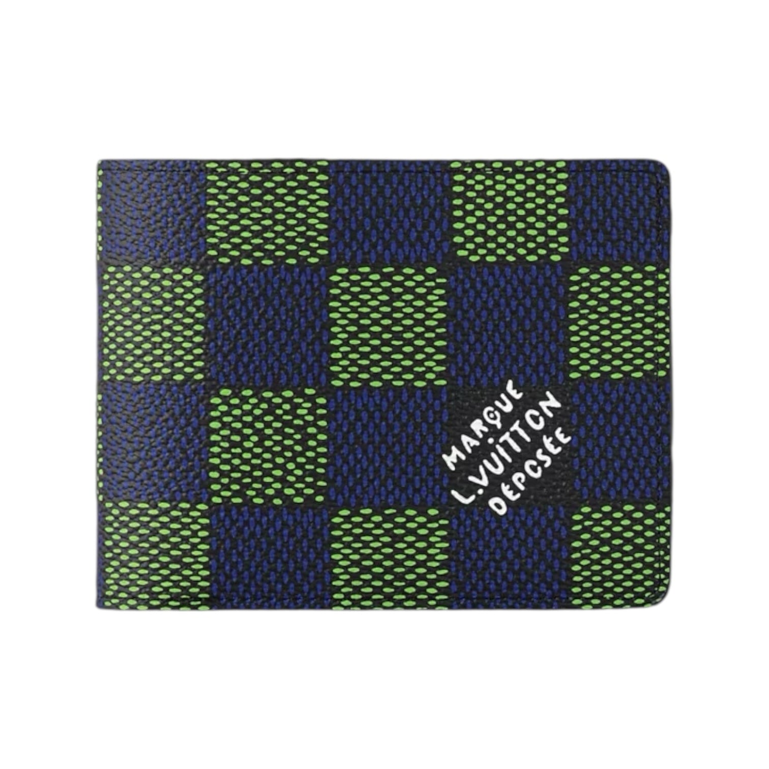 Louis Vuitton N00142 Multiple Wallet – Damier Heritage Blue/Green (Fashion Show)