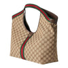 Gucci Giglio Large Tote Bag – Beige & Brown GG Supreme Canvas