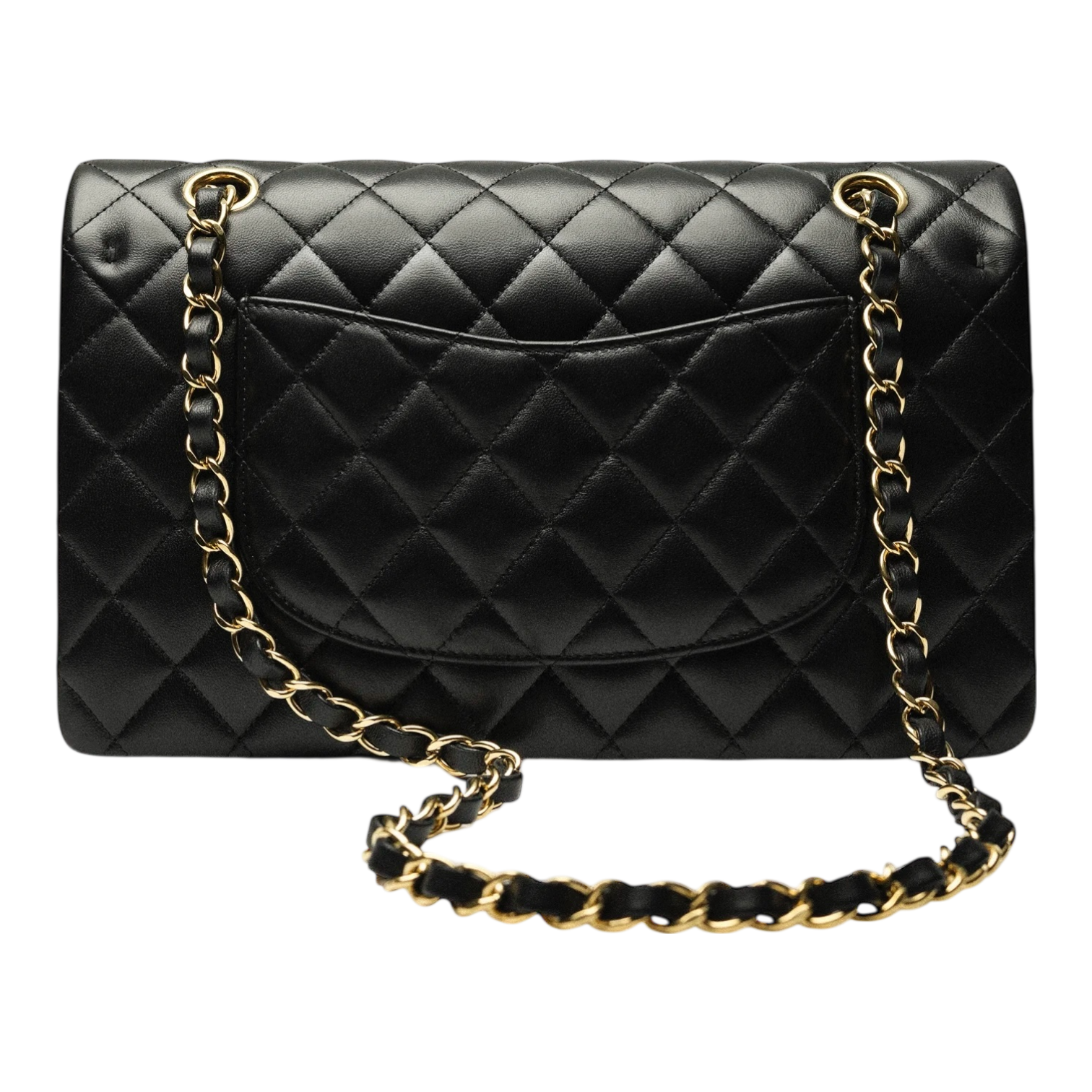 Chanel Classic 11.12 Handbag – Black Lambskin with Gold Hardware