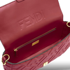 Fendi Baguette Medium – Burgundy Embossed FF Calfskin