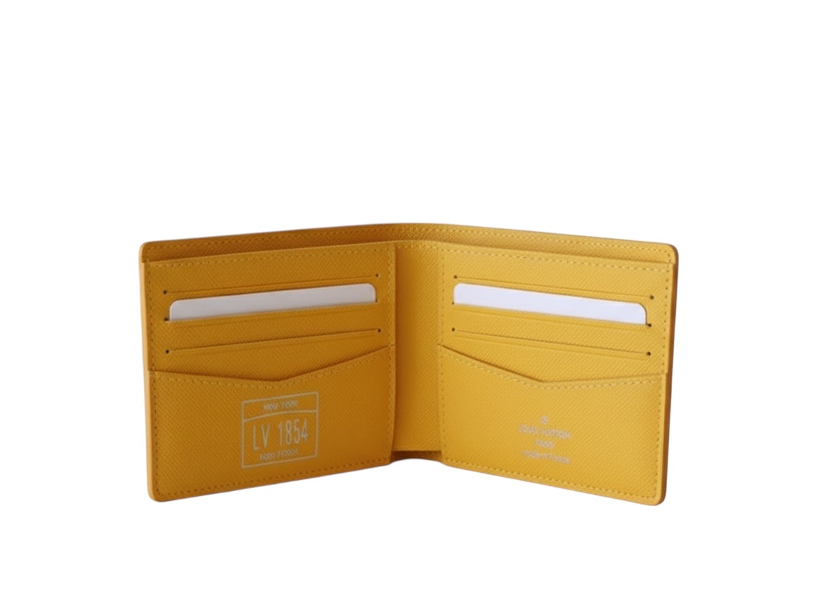 Monogram Slim Wallet – Orange Canvas (M12866)