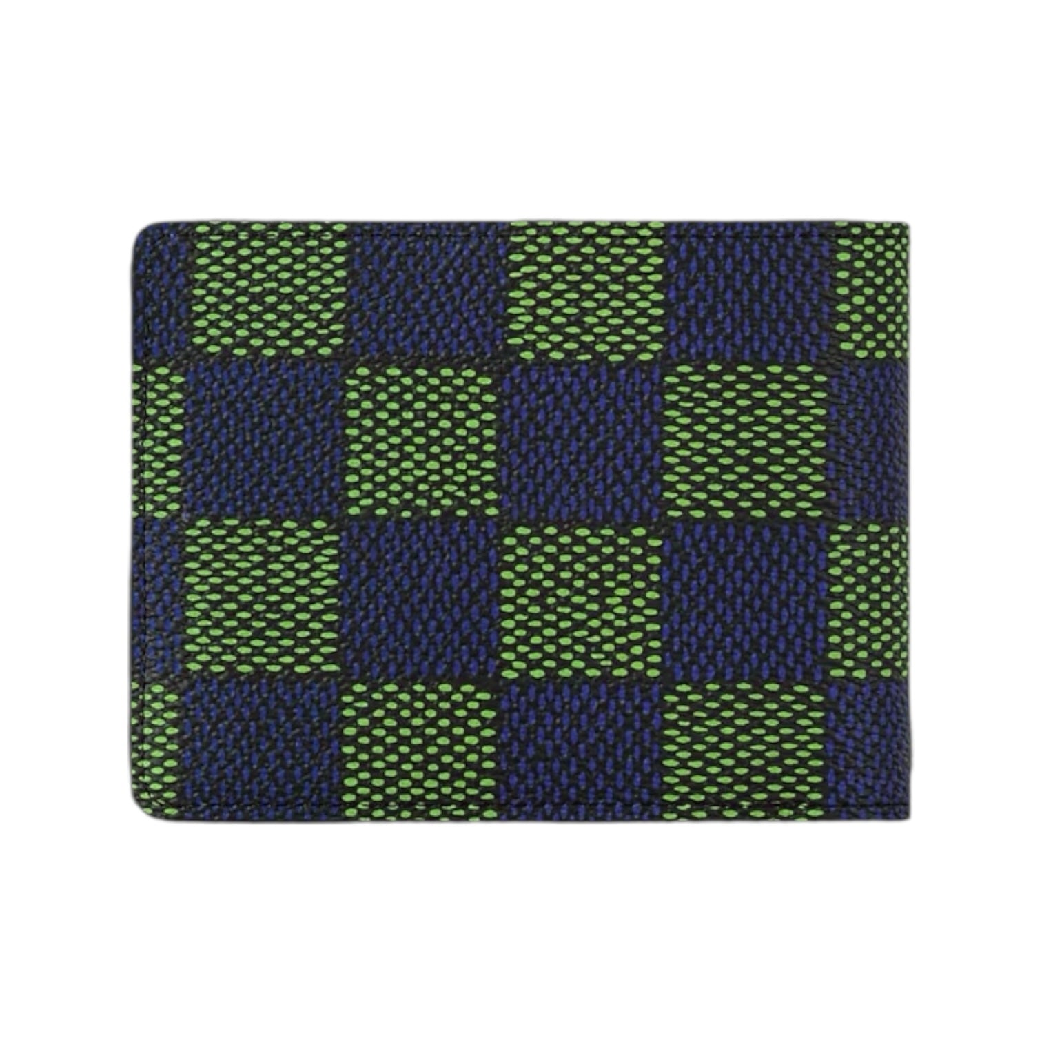 Louis Vuitton N00142 Multiple Wallet – Damier Heritage Blue/Green (Fashion Show)