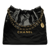 Chanel 22 Handbag – Medium – Black Shiny Calfskin