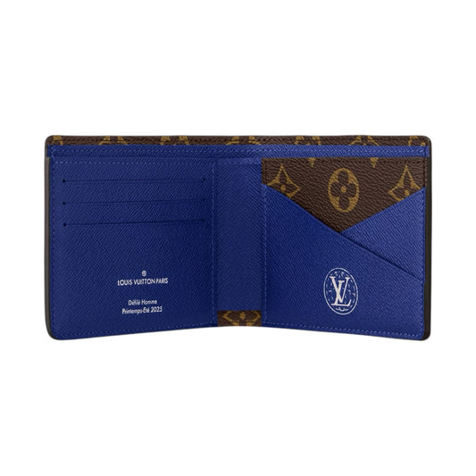 Louis Vuitton N00142 Multiple Wallet – Damier Heritage Blue/Green (Fashion Show)