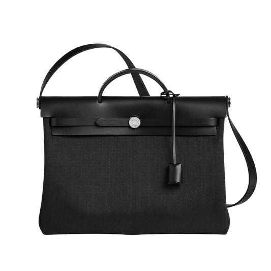 Hermès Herbag Messenger 39 – Black Militaire Canvas