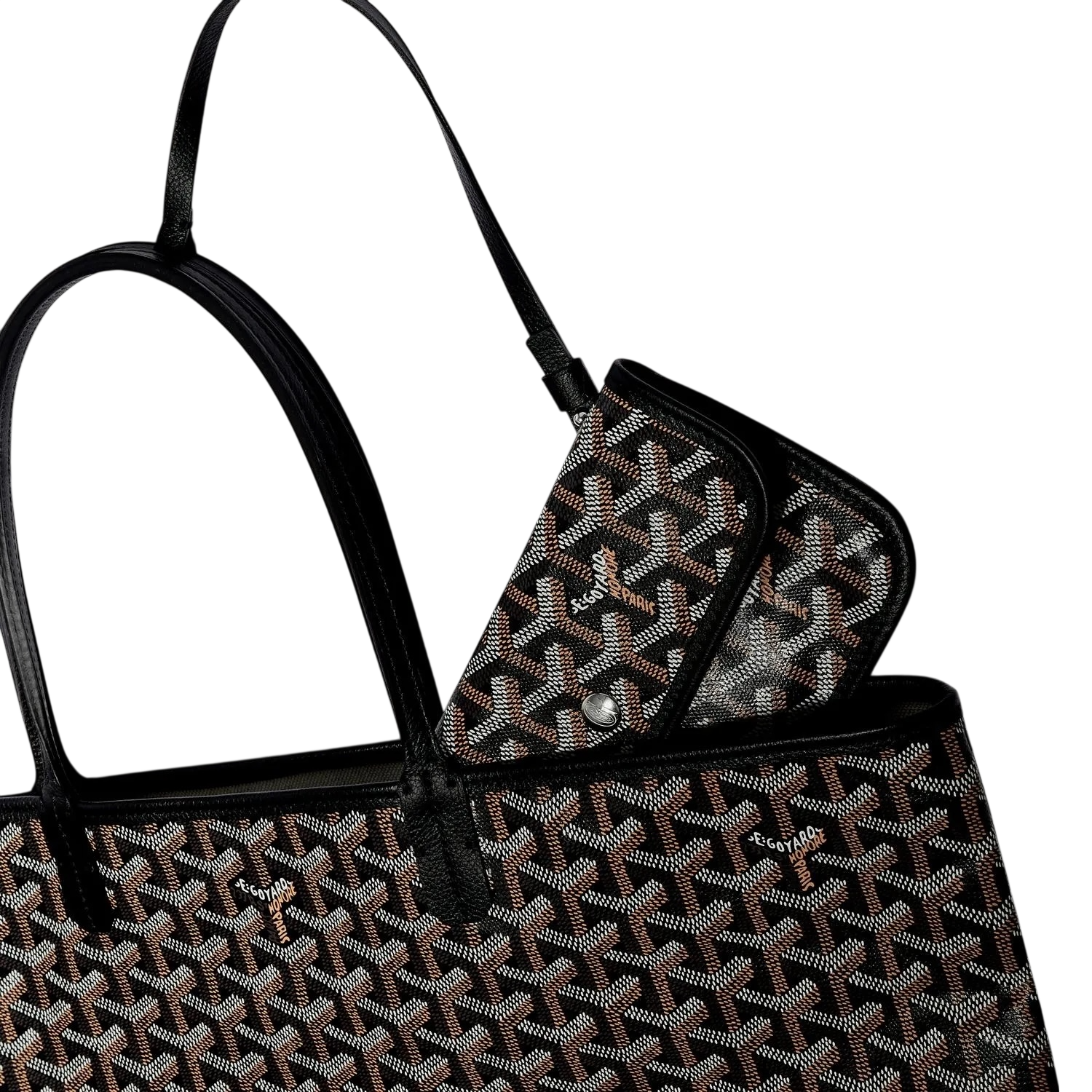 Goyard Saint Louis PM Bag – Black Goyardine Canvas