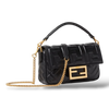 Fendi Baguette Mini – Black Embossed FF Calfskin