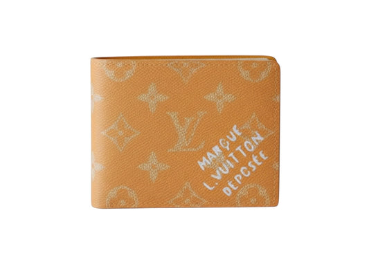 Monogram Slim Wallet – Orange Canvas (M12866)