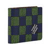 Louis Vuitton N00142 Multiple Wallet – Damier Heritage Blue/Green (Fashion Show)