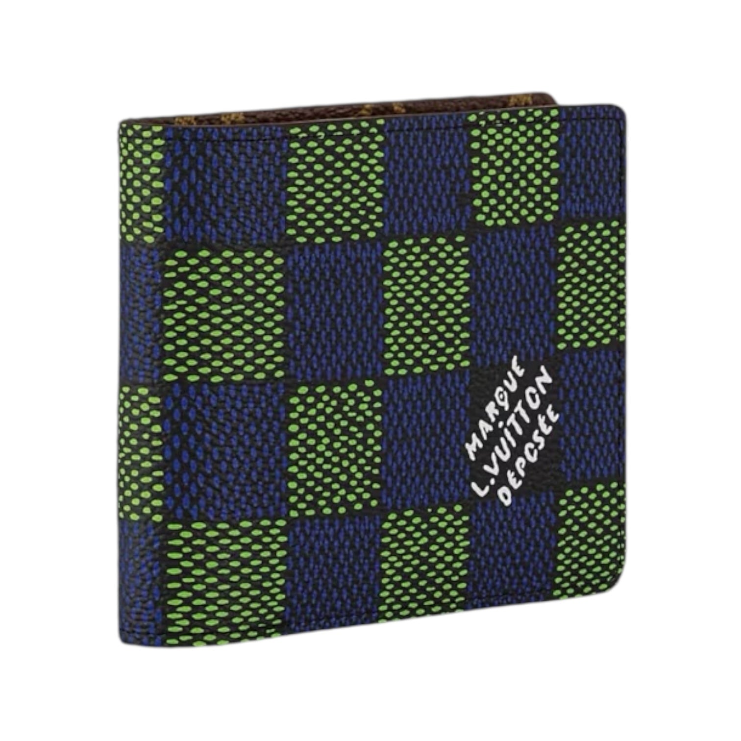 Louis Vuitton N00142 Multiple Wallet – Damier Heritage Blue/Green (Fashion Show)