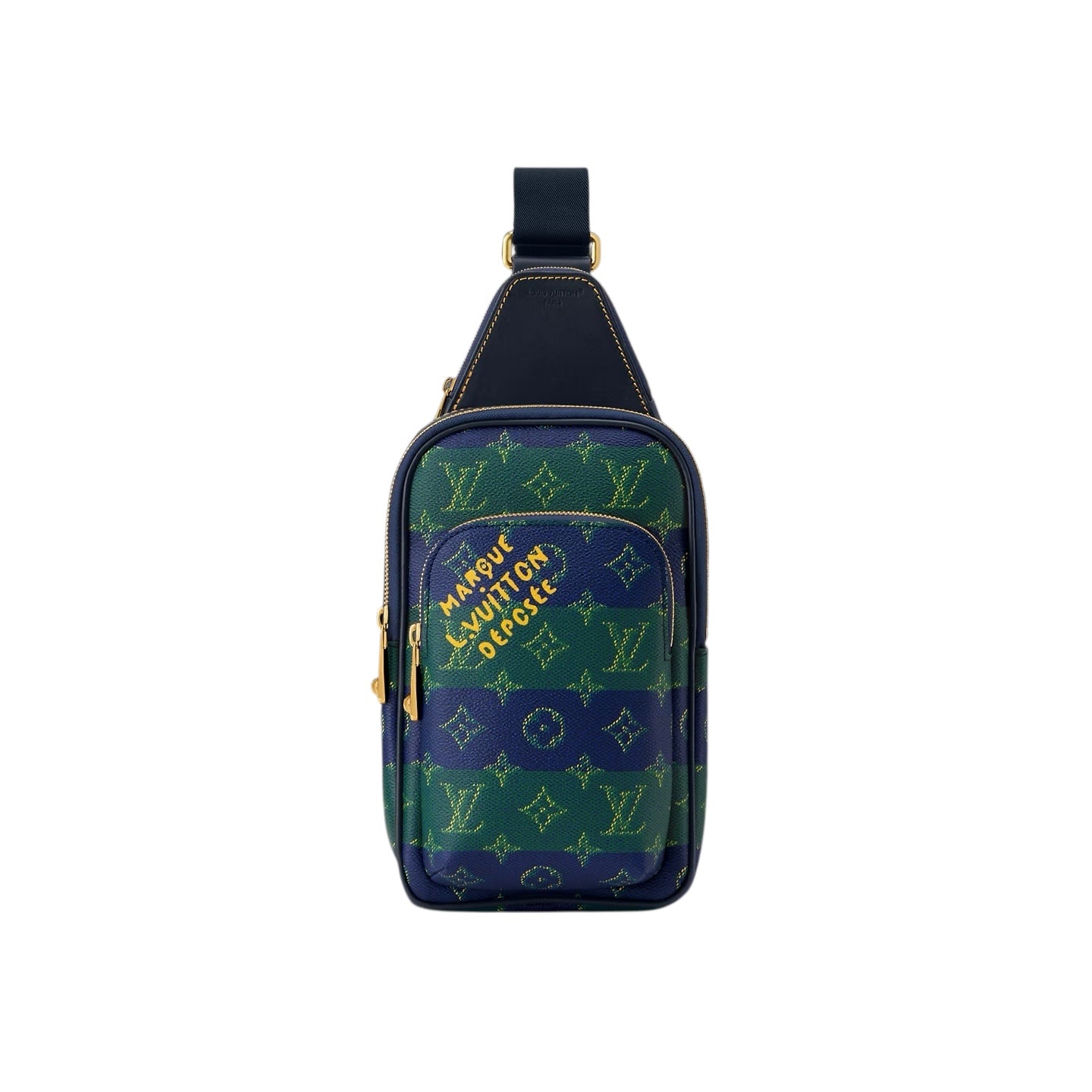 Louis Vuitton M26419 Avenue PM Slingbag – Men's – Monogram Heritage Blue Stripes