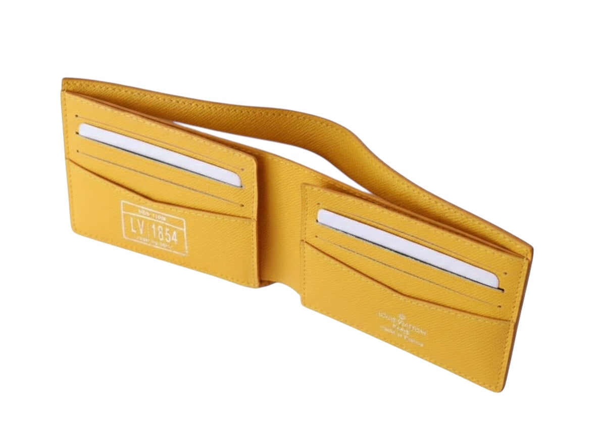 Monogram Slim Wallet – Orange Canvas (M12866)