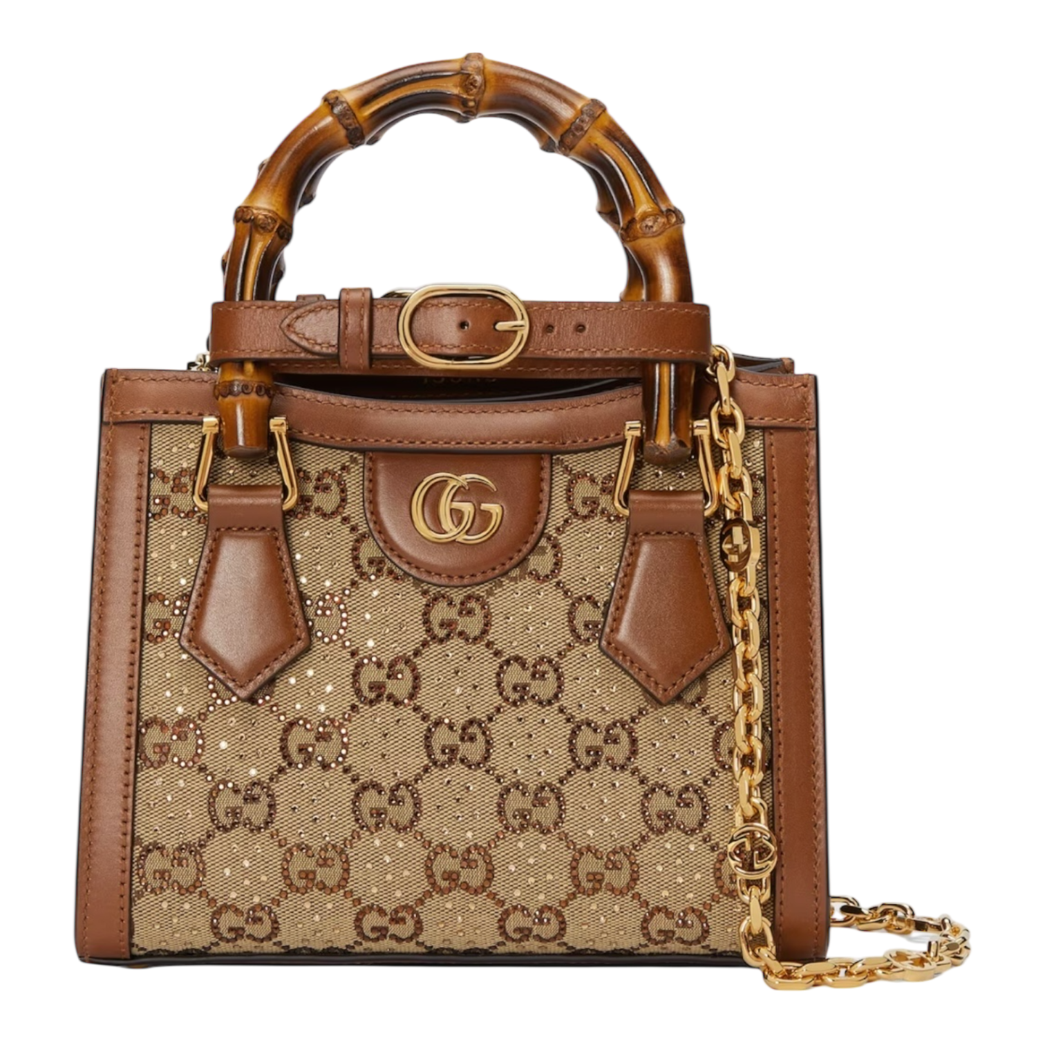 Gucci Diana Crystals Small Tote Bag – GG Canvas