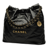 Chanel 22 Handbag – Medium – Black Shiny Calfskin