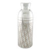 Dior Oblique Aluminum Water Bottle - White Leather Holder with Strap