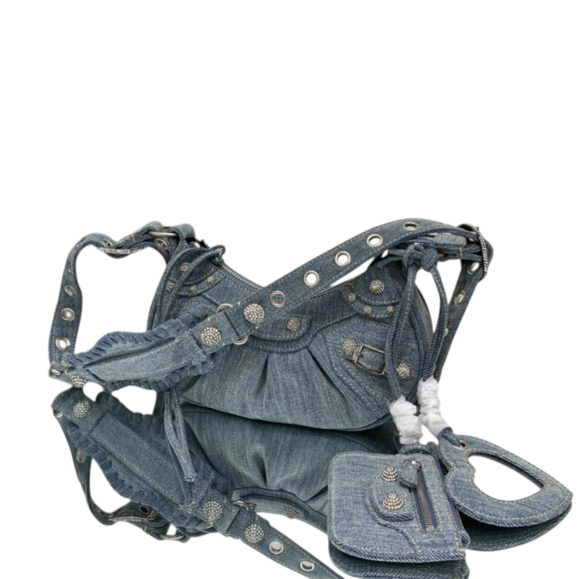 Balenciaga Le Cagole XS Shoulder Bag – Blue Denim