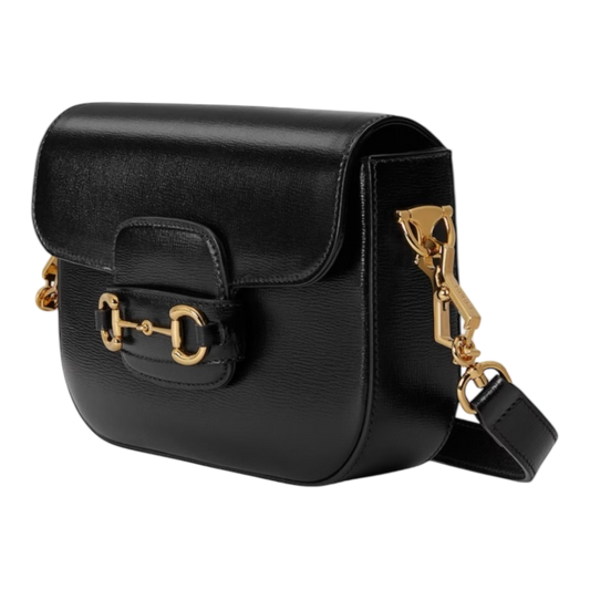 Gucci Horsebit 1955 Small Shoulder Bag – Black Leather