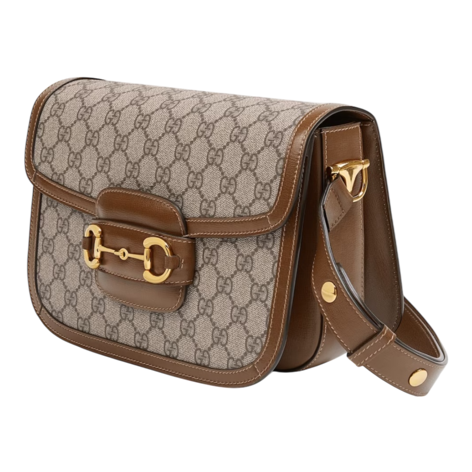 Gucci Horsebit 1955 Medium Shoulder Bag – GG Supreme Brown