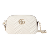 Gucci GG Marmont Small Camera Bag – White Matelassé Leather