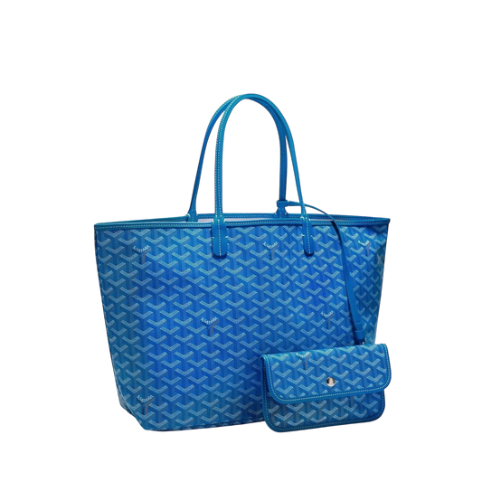 Goyard Saint Louis PM Bag – Sky Blue Goyardine Canvas