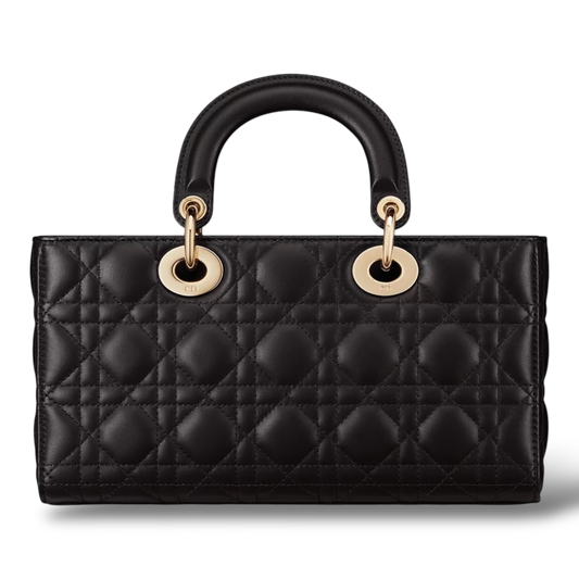 Medium Lady D-Joy Bag – Black Cannage Lambskin