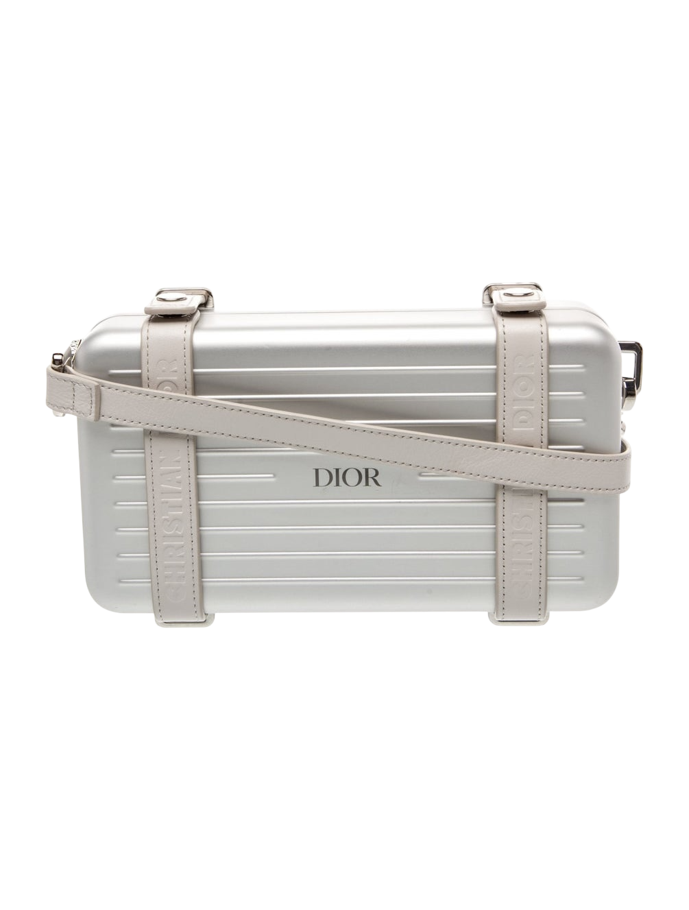 Dior x Rimowa Personal Clutch - Silver Aluminum Crossbody