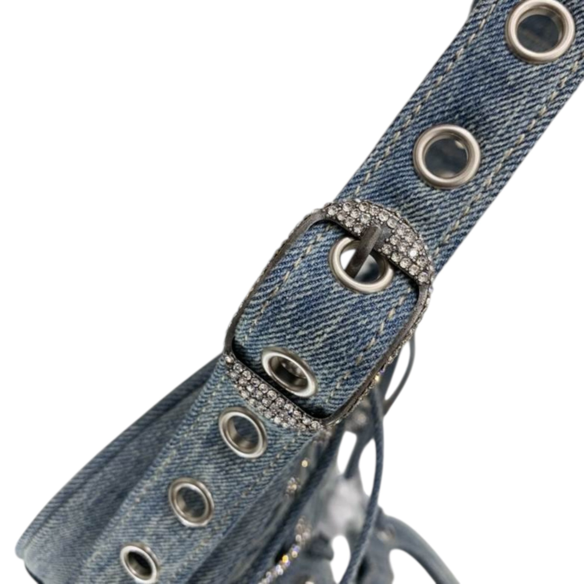 Balenciaga Le Cagole XS Shoulder Bag – Blue Denim