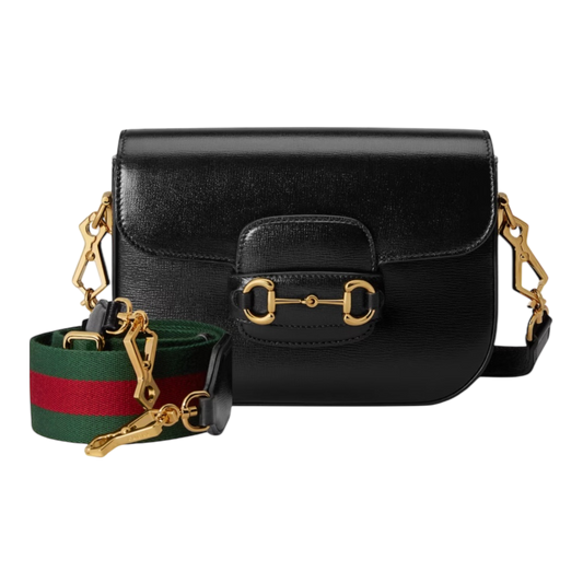 Gucci Horsebit 1955 Small Shoulder Bag – Black Leather
