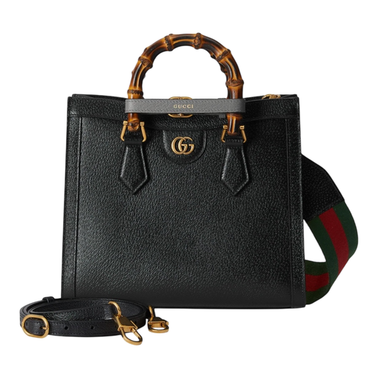 Gucci Diana Medium Tote Bag – Black Leather