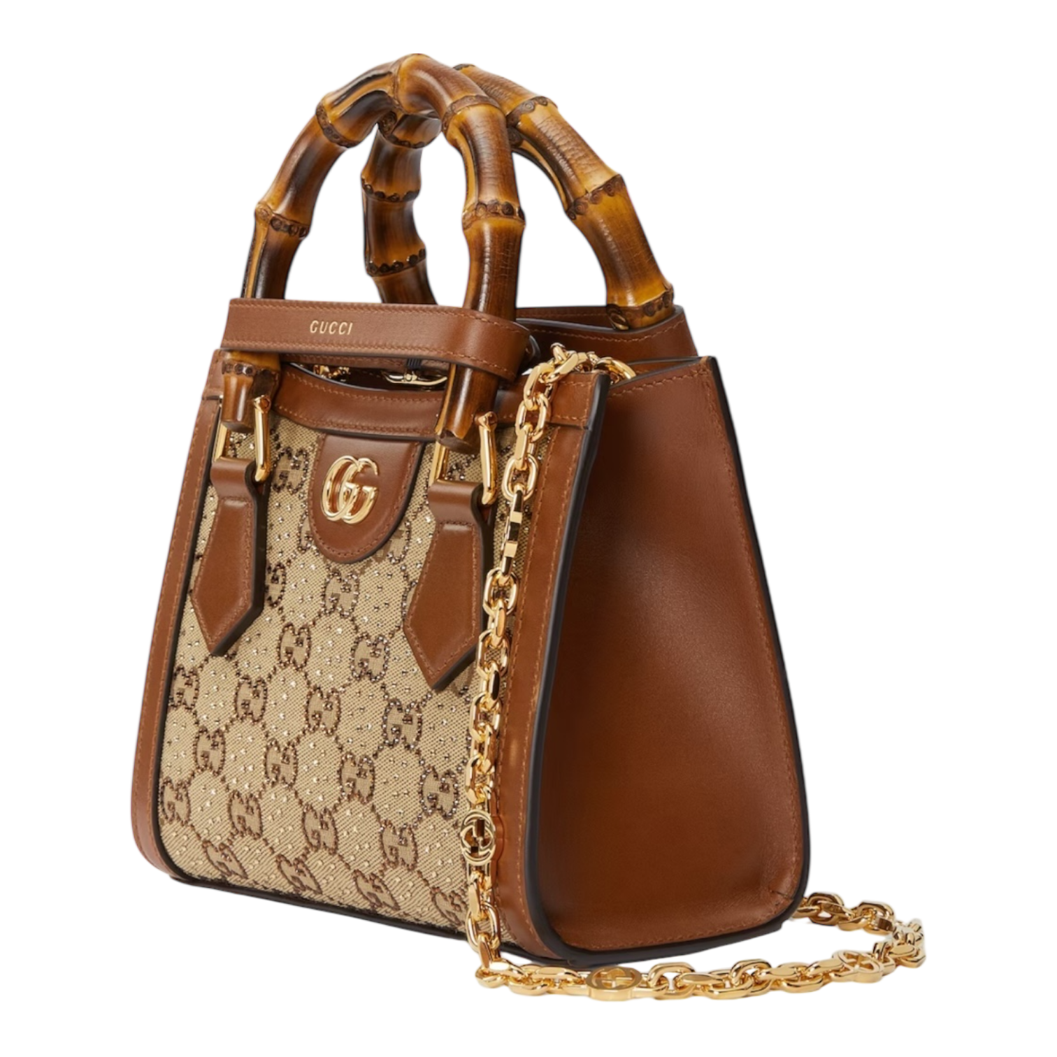 Gucci Diana Crystals Small Tote Bag – GG Canvas