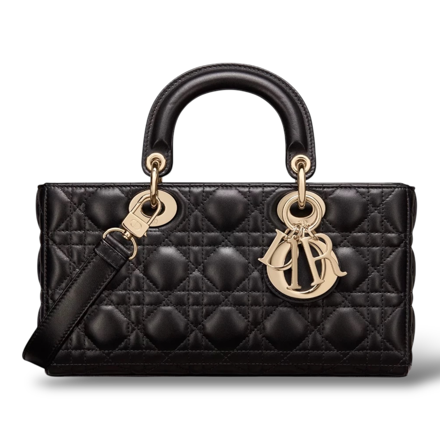 Medium Lady D-Joy Bag – Black Cannage Lambskin
