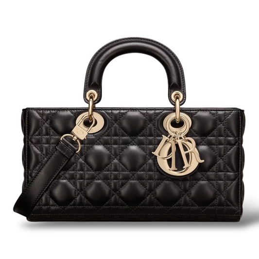 Medium Lady D-Joy Bag – Black Cannage Lambskin